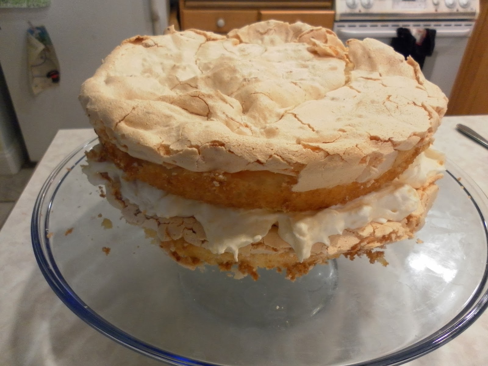 Nine for Dinner Pineapple Coconut Meringue Cake