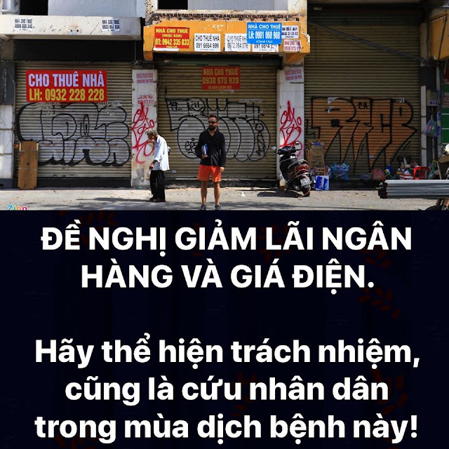 Làm ơn, giảm lãi ngân hàng và giá điện mạnh, để cứu dân trong mùa dịch bệnh!