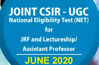 Joint CSIR UGC NET June 2020 Recruitment