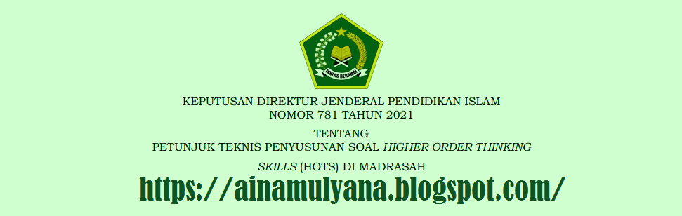 Juknis Penyusunan Soal Hots Di Madrasah Berdasarkan Kepdirjen Pendis Nomor 781 Tahun 2021 Pendidikan Kewarganegaraan Pendidikan Kewarganegaraan