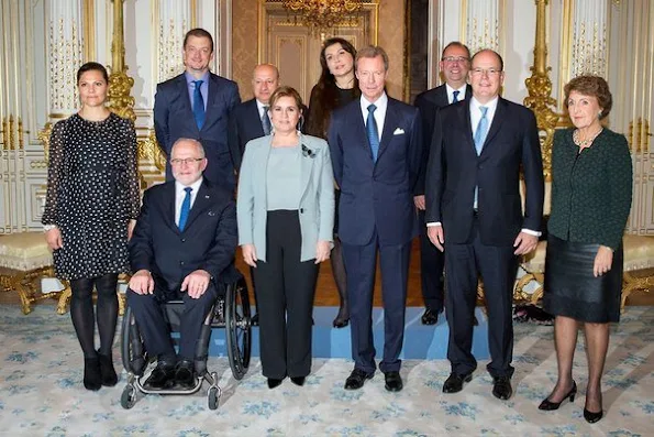 Crown Princess Victoria of Sweden, Princess Margriet of the Netherlands, Prince Albert of Monaco, Grand Duchess Maria Teresa of Luxembourg 