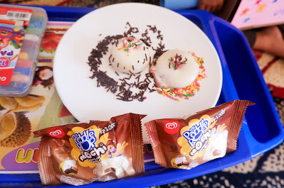 kreasi paddle pop mochi dengan meses