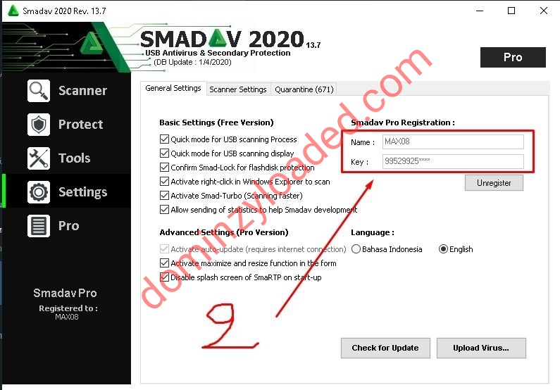 smadav pro registration key 11.3.5