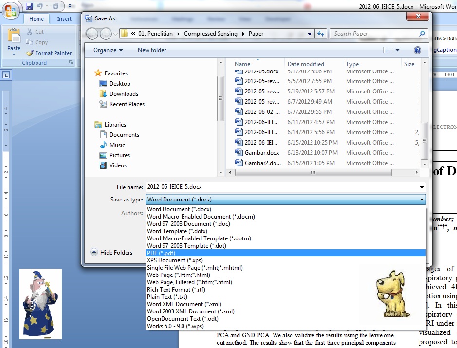 Menyimpan dokumen agar kompatible dengan aplikasi lain