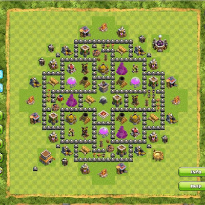 Base Clash of Clans Town Hall 8 Base Clash of Clans Town Hall 8