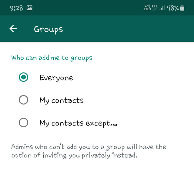 Manage who can add you to WhatsApp groups