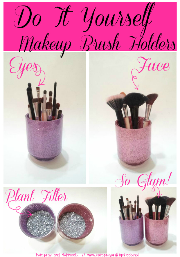 DIY Makeup Brush Holders