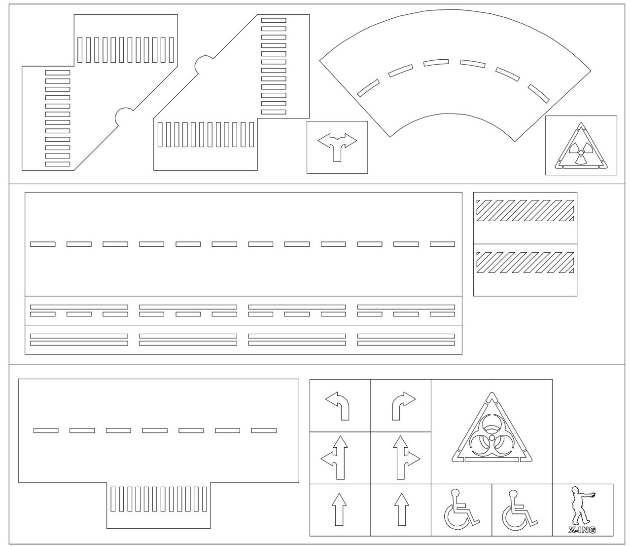 Tabletop Fix: Gamecraft Miniatures - New 28mm Road Marking Stencils