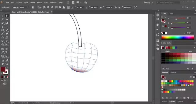 Gradient Mesh Tool in Adobe Illustrator Gradient Mesh Tool in Adobe Illustrator