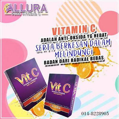 Serbuk Vitamin C 100% Asli by Allura Beauty