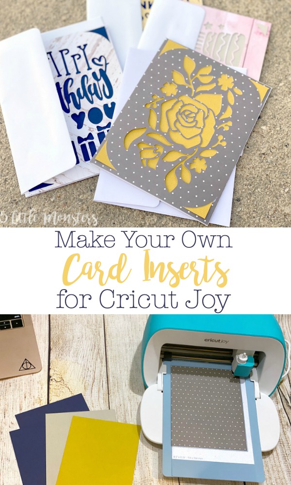 5 Little Monsters: Make Your Own Card Inserts for Cricut Joy