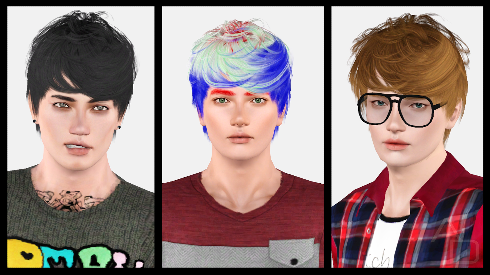 My Sims 3 Blog: Cazy Per Sempre Hair Retexture by DaeDaeSung