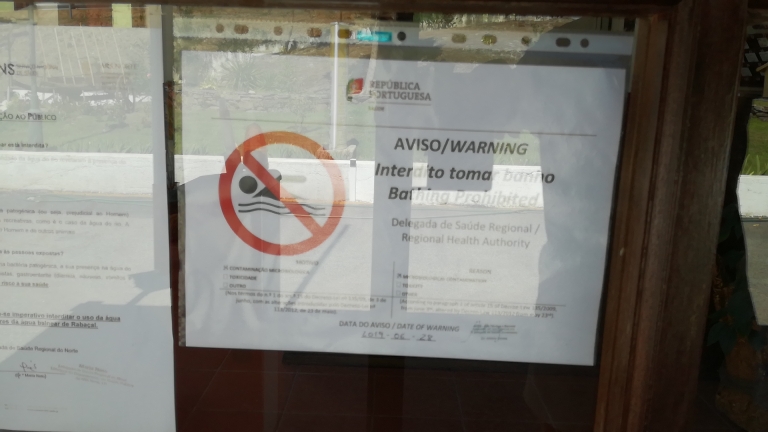 Aviso sobre a qualidade das analises á agua Aviso sobre a qualidade das analises á agua