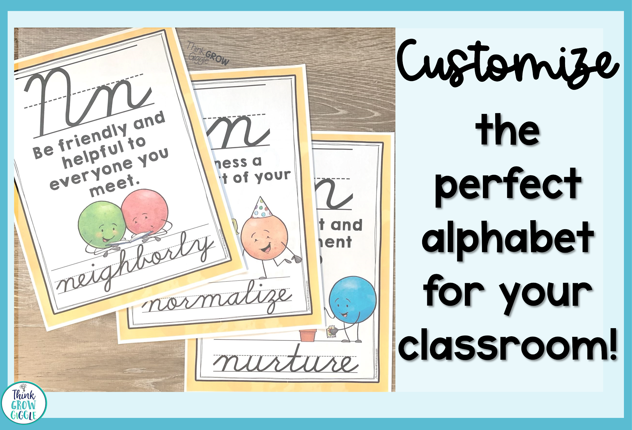 The Only Cursive Alphabet You Need Think Grow Giggle