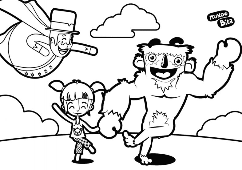 Desenhos mundo bita para colorir e imprimir - Casa e Festas