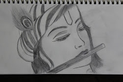 krishna sketch drawing pencil drawings radha sketches easy lord step simple sketching cartoon pad shiva mind
