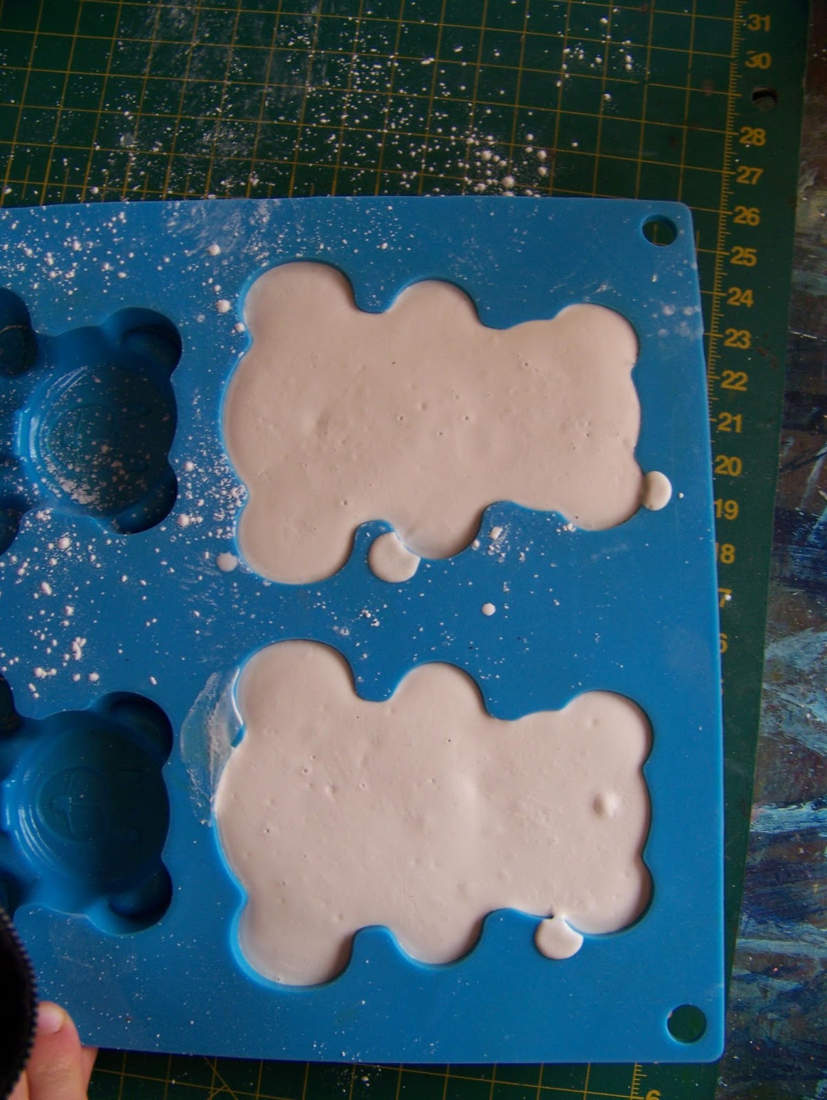 A Pretty Talent Blog Casting Plaster of Paris in Various Molds