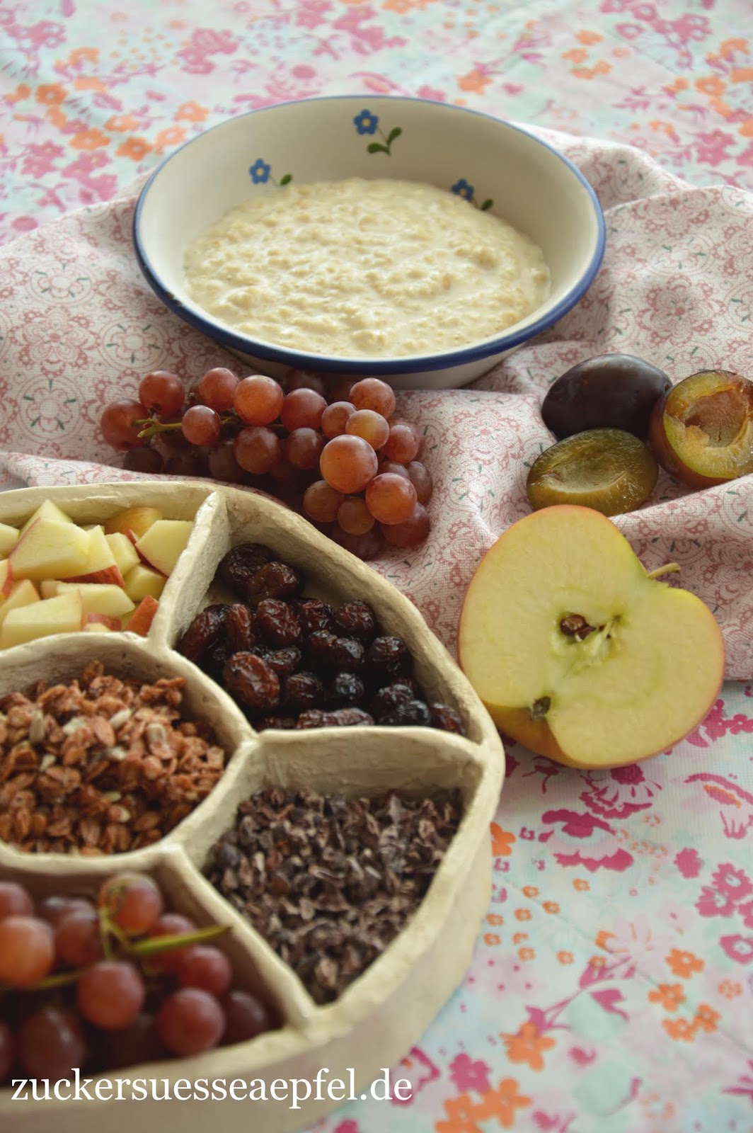 Ein Porridgebuffet Zum Fruhstuck Zuckersusse Apfel Kreativer Familienblog Und Reiseblog