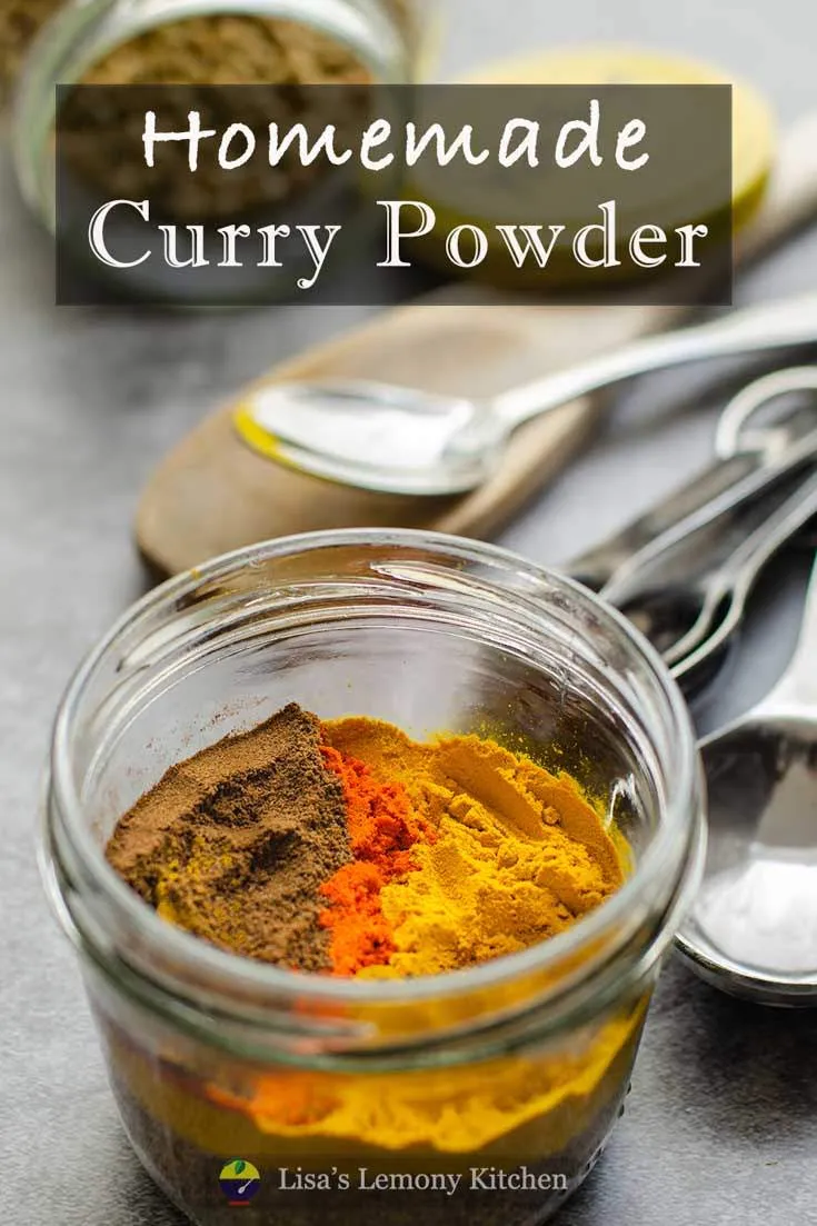 Curry Powder made from scratch.  This homemade curry powder is made of delicious blend of spices, that you can find in your larder/ pantry.