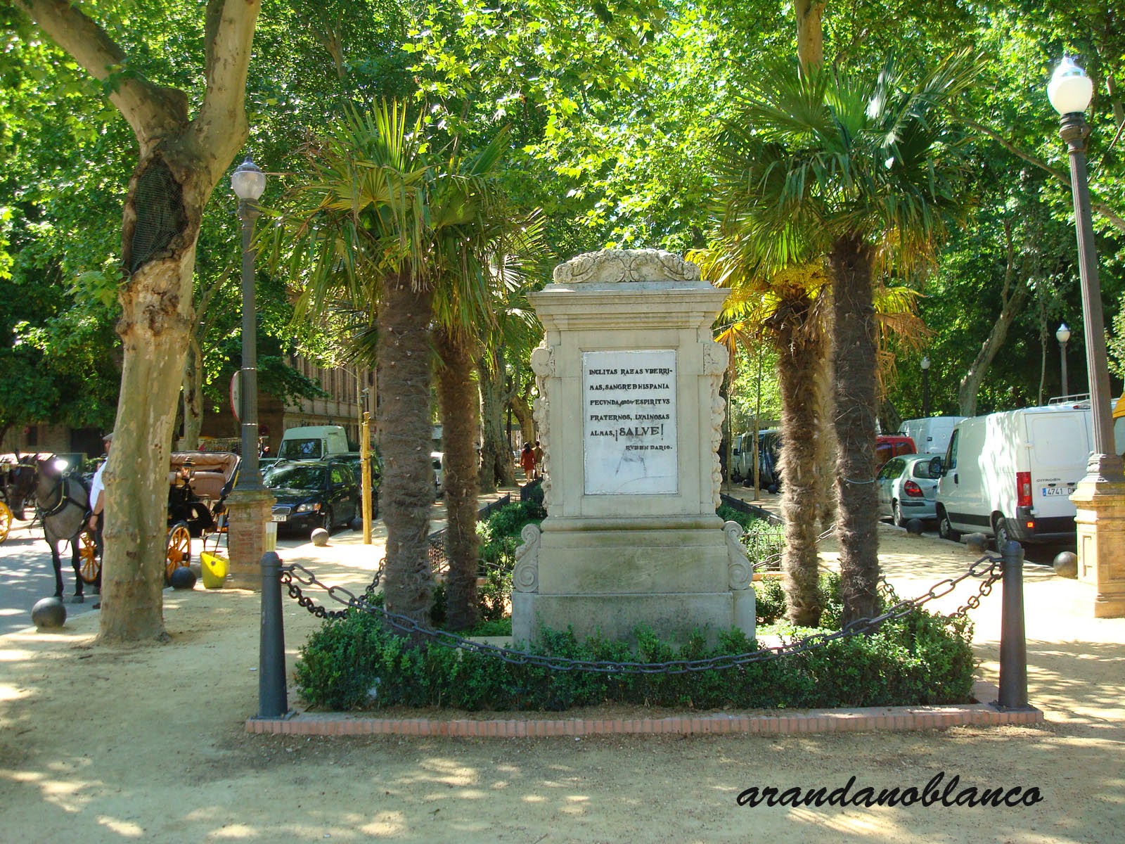parquemarialuisa-encinarosa: Monumento de Rubén Darío