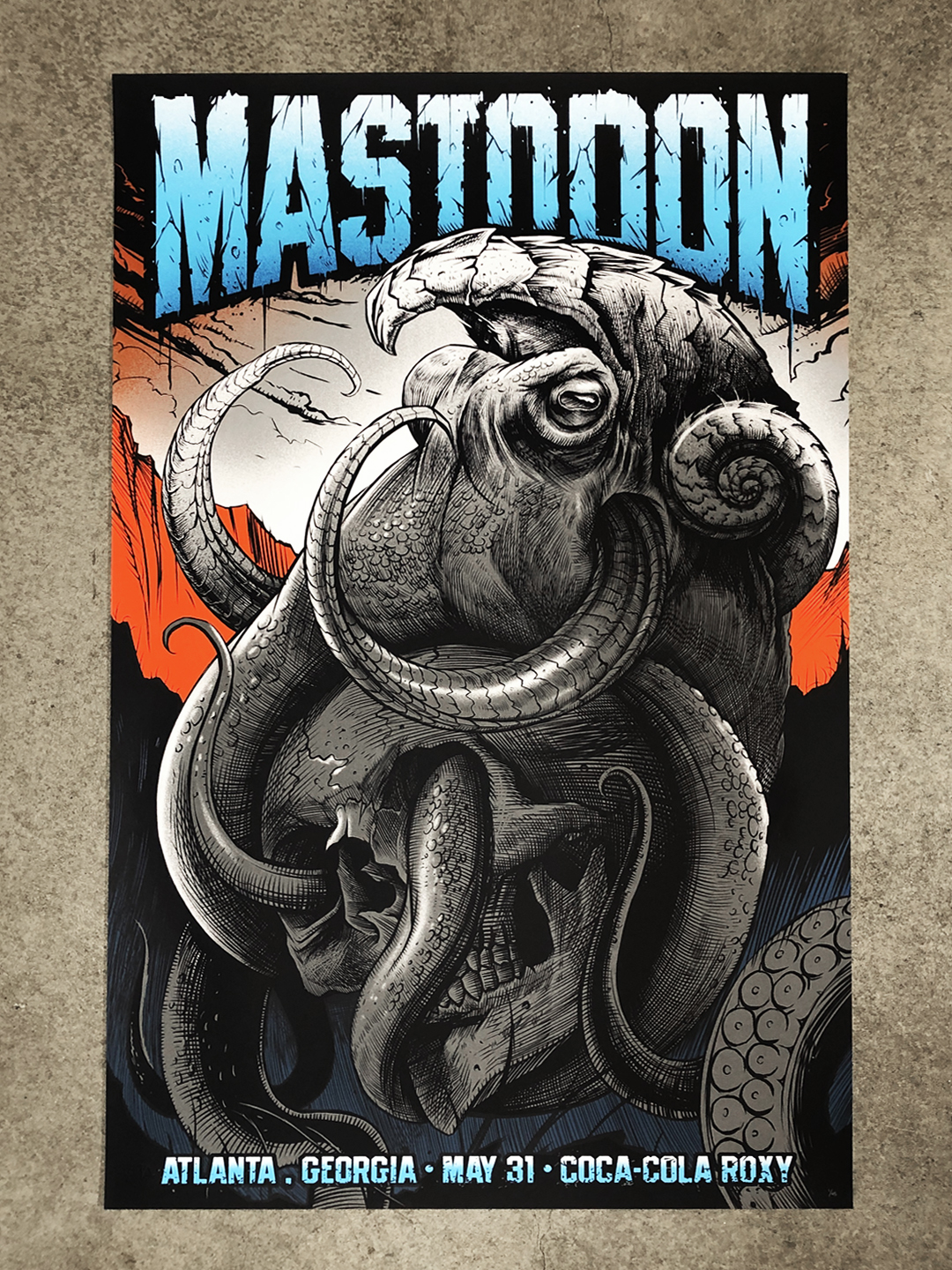 INSIDE THE ROCK POSTER FRAME BLOG Maxx242 Mastodon Atlanta Poster Release
