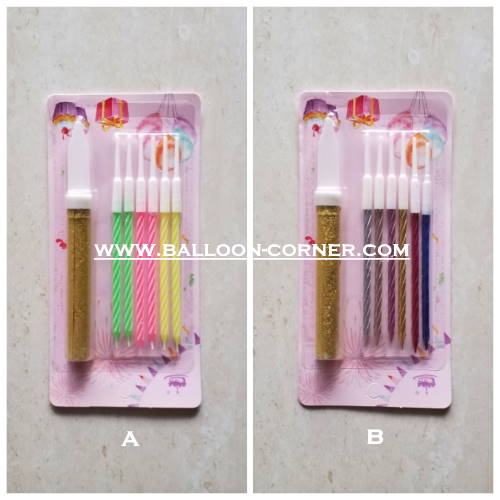 Lilin Ultah Pyro + Lilin Ulir