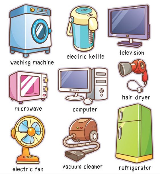 เรียนภาษาอังกฤษ ความรู้ภาษาอังกฤษ ทำอย่างไรให้เก่งอังกฤษ Lingo Think In  English!! :): คำศัพท์ภาษาอังกฤษน่ารู้เกี่ยวกับของใช้ประจำบ้าน Appliances In  The House Vocabulary