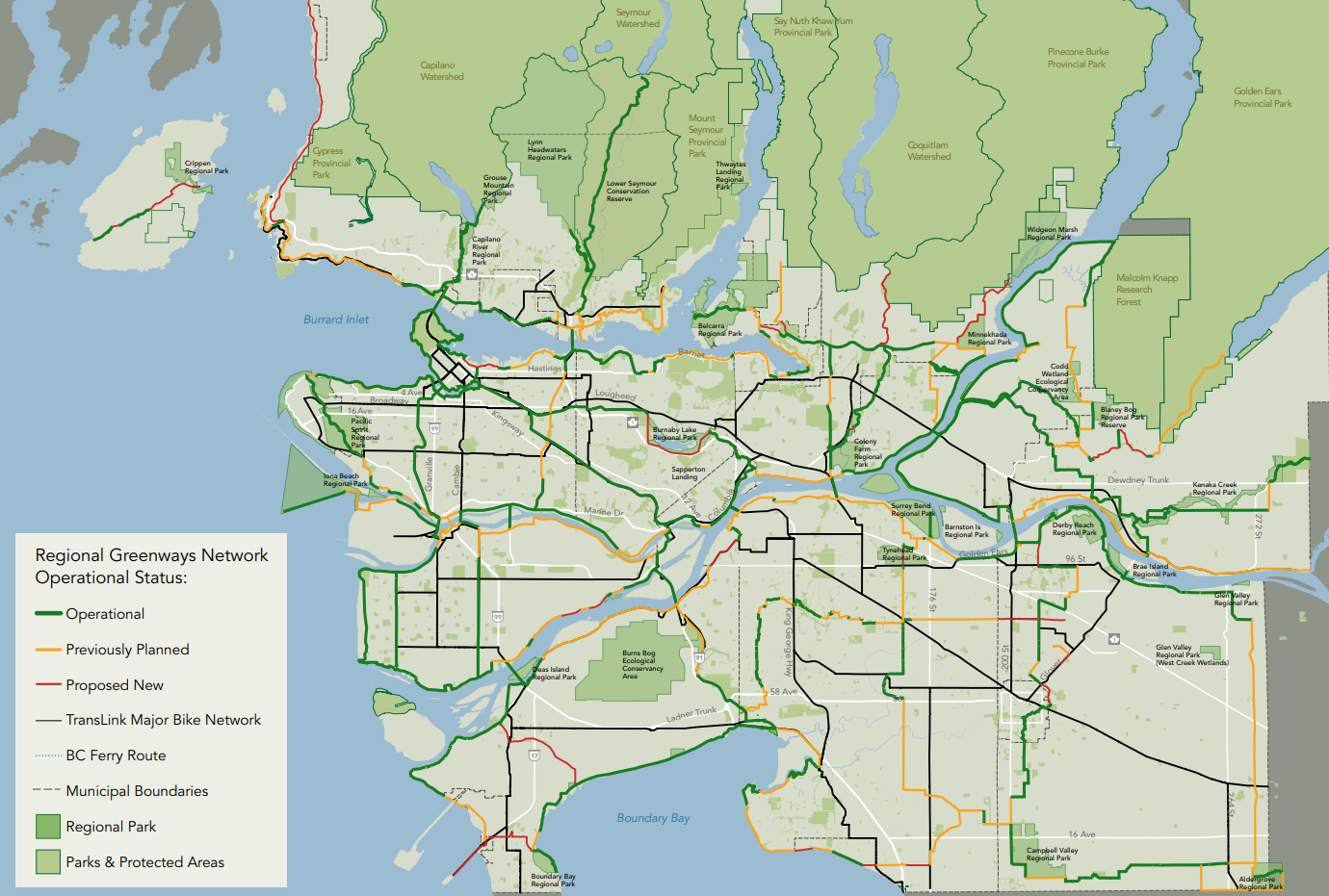 The South Fraser Blog Regional Greenway 2050 Building 350 kilometres