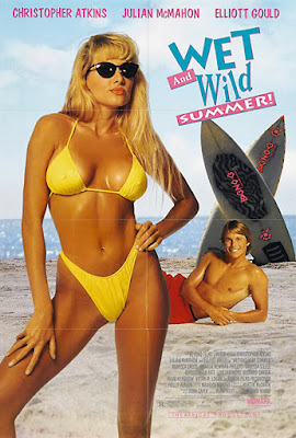 The poster for the 1992 movie WET AND WILD SUMMER! starring Christopher Atkins