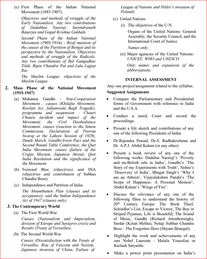 IsEqualtoKlasses Navneet revised syllabus history civics geography class 10 icse 2020