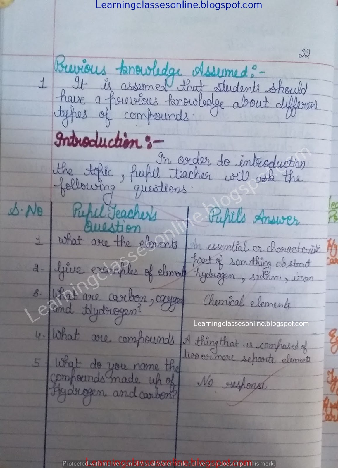 Science Lesson Plan for Teachers Science Lesson Plan for Teachers