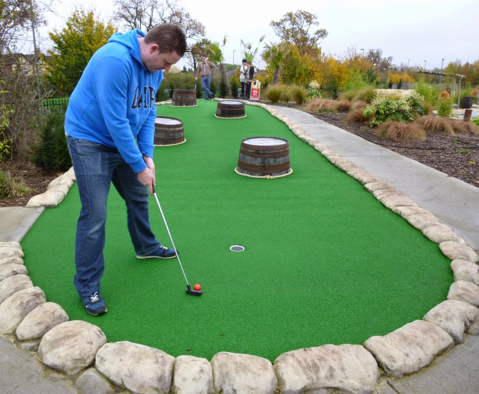 Overall S.I.T. champion Matt 'The Don' Dodd in action on the Jungle Island Adventure Golf course at Horton Park Golf Club in Epsom Overall S.I.T. minigolf champion Matt 'The Don' Dodd in action on the Jungle Island Adventure Golf course at Horton Park Golf Club in Epsom, Surrey
