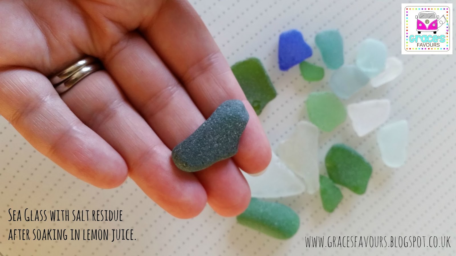 Grace's Favours Craft Adventures How to polish sea glass (and get
