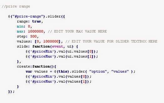 Changing Price slider Max value in OS class ~ Welcome 2 learn