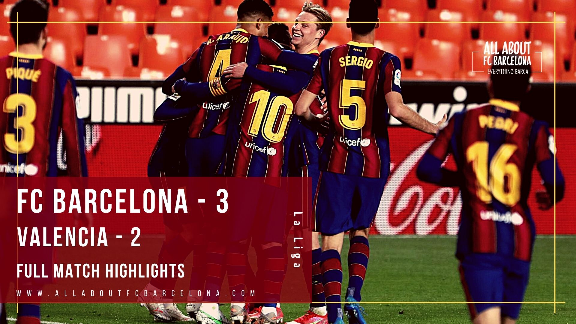 FC Barcelona vs Valencia Highlights Video | Barca - 3 , Valencia 2