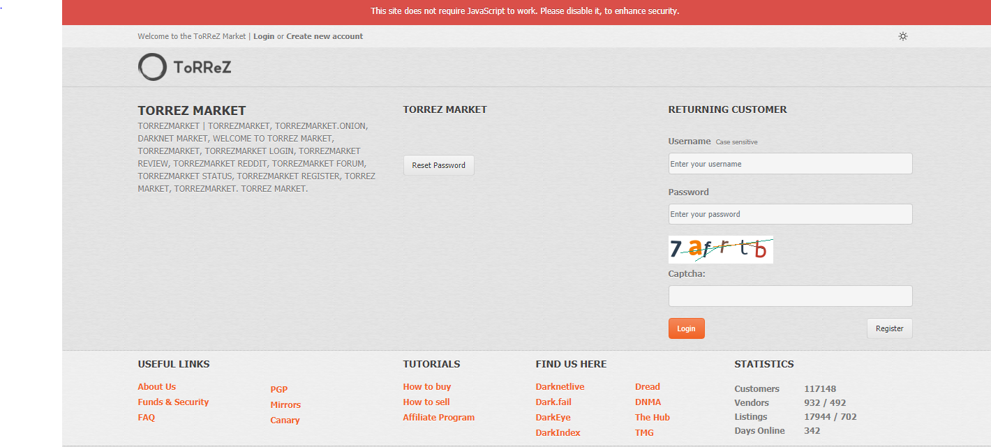 Torrez market darknet
