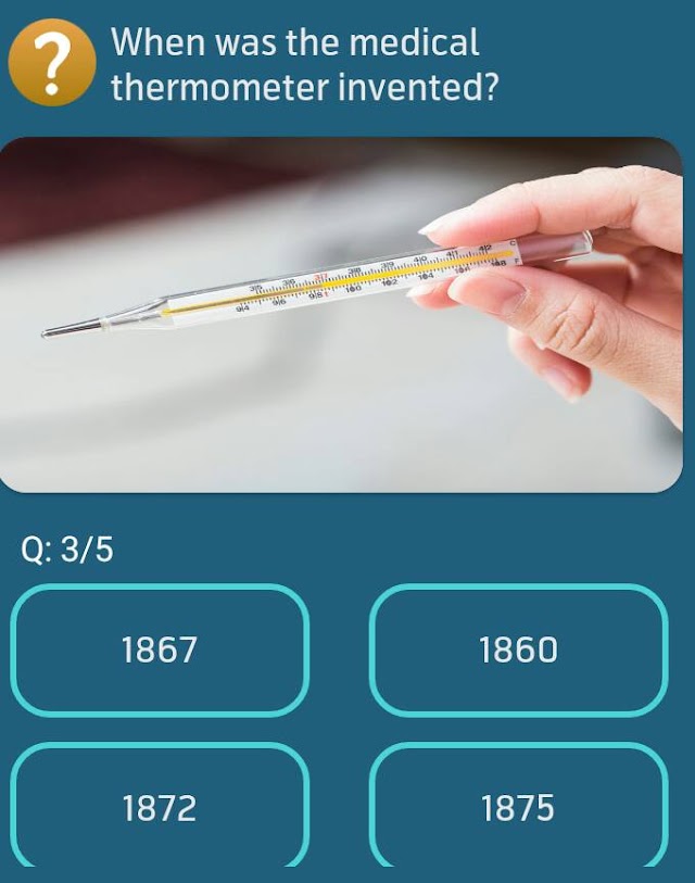 When was the medical thermometer invented?