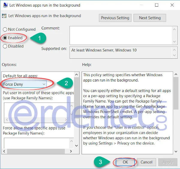Closing Windows 10 Background Applications