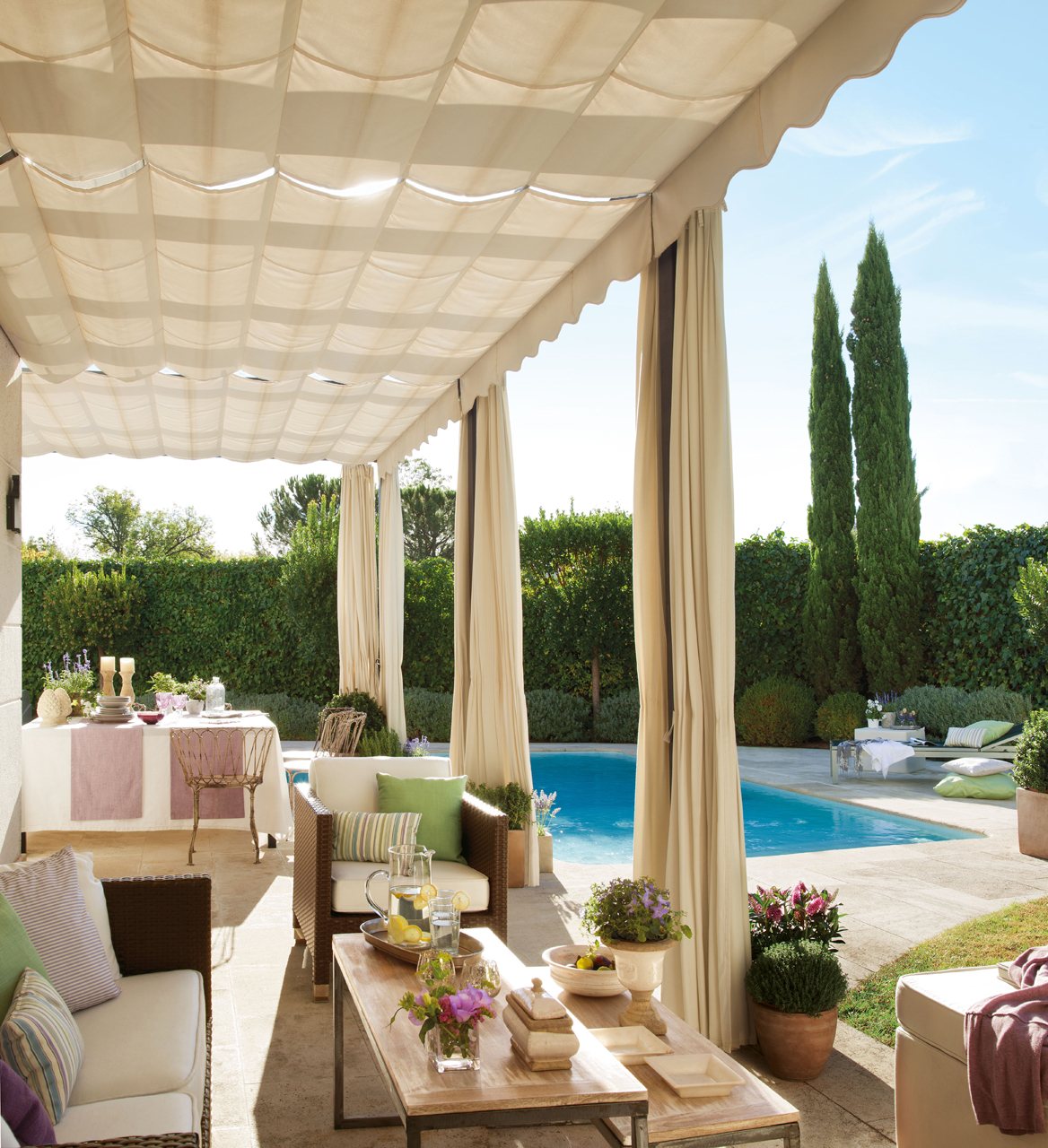 Decor Inspiration A house in Spain with a beautiful veranda. Cool