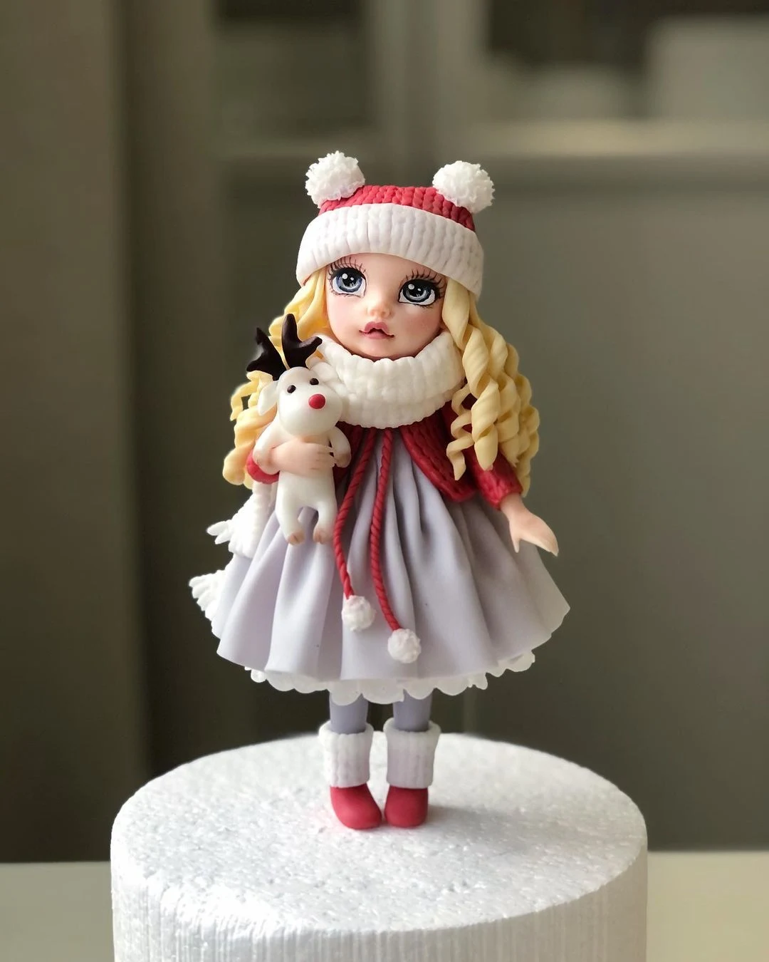 Beautiful winter barbie cake