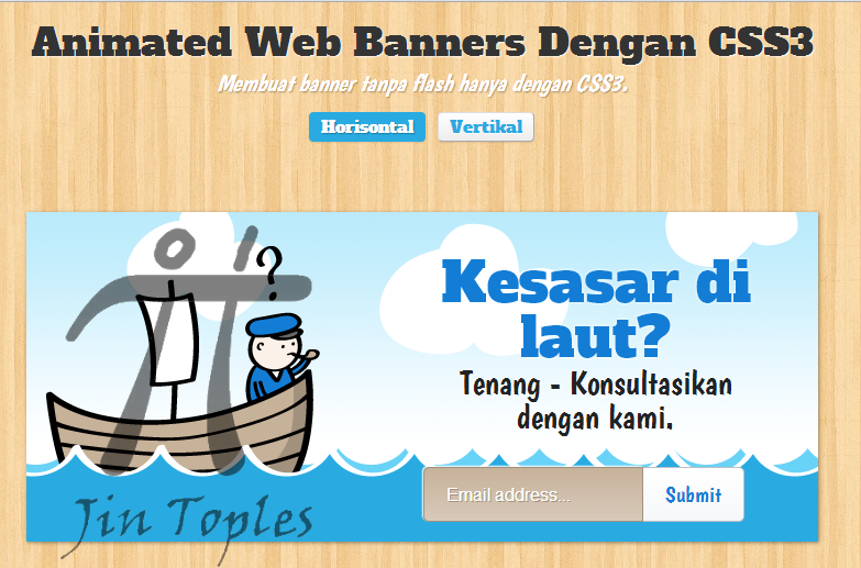 Cara Membuat Banner Animasi Dengan CSS3 dan HTML5 ~ Be Programer