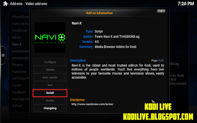How To Install Navi-X Addon On kodi