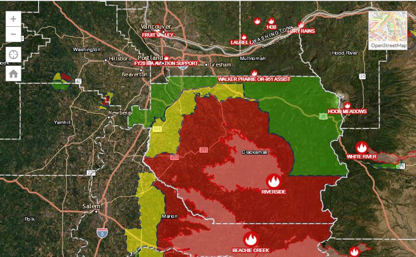 Portland Air Quality Map