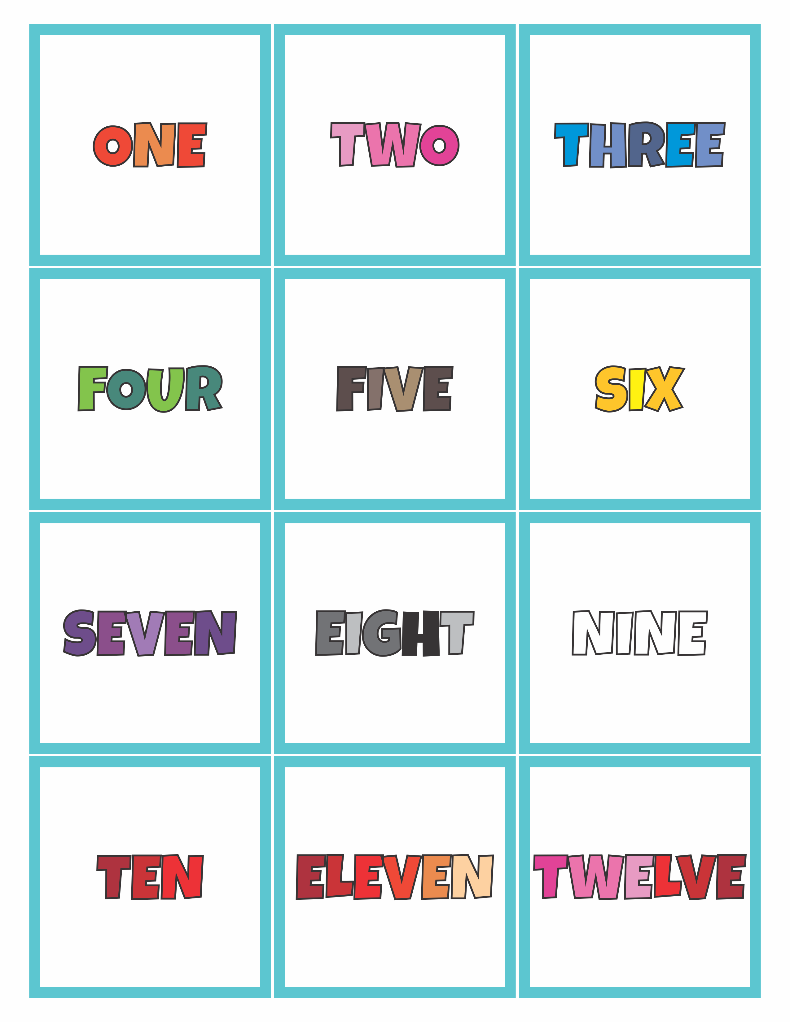 KM Classroom Numbers 110 Posters, Worksheets and Memory Game