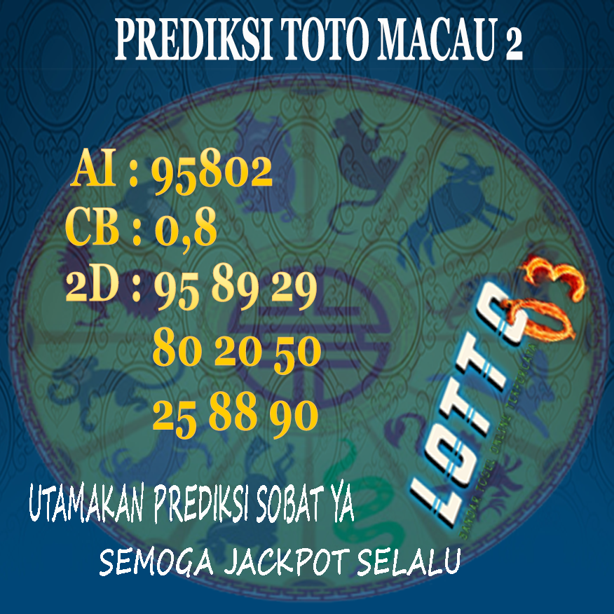 PREDIKSI LOTTO03 PASARAN TOTO MACAU 2 01 AGUSTUS 2020