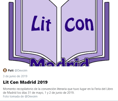 Cobertura en el Twitter de Devoim de la Lit Con Madrid