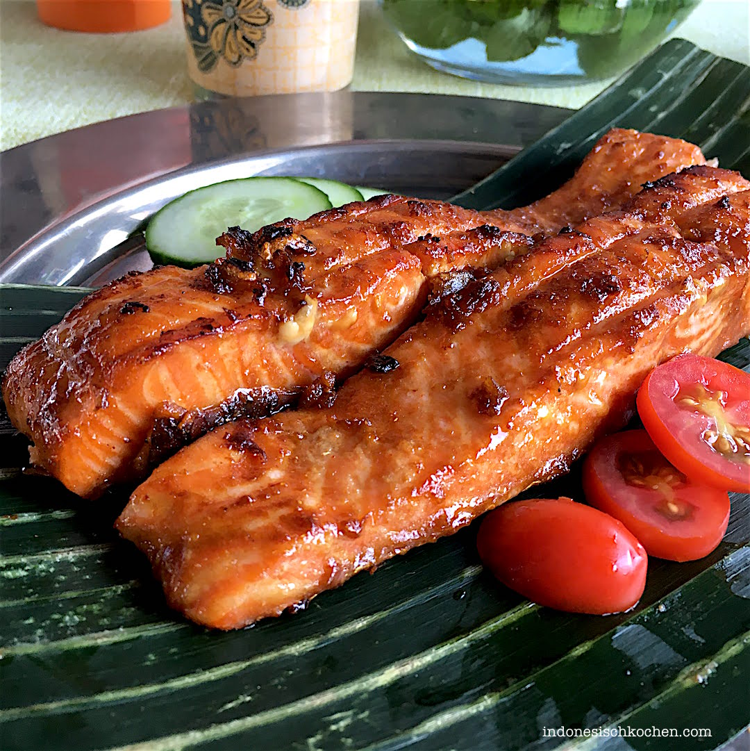 Bali Streetfood Gegrillter Fisch Kecap Manis Marinade