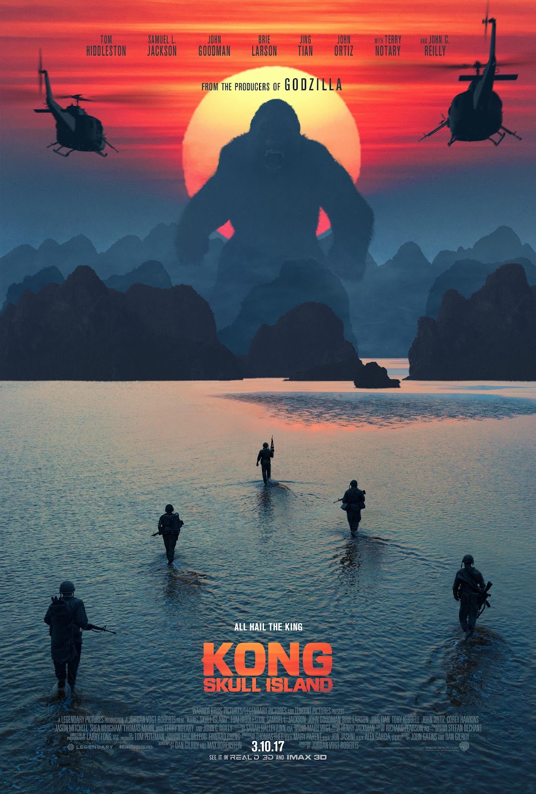 ｃｉａ こちら映画中央情報局です Skull Island 巨大生物が復活するモンスター シリーズの最新作 コング スカル アイランド が 新しい劇場版の予告編と キング コングが出現したポスターを2点同時にリリース