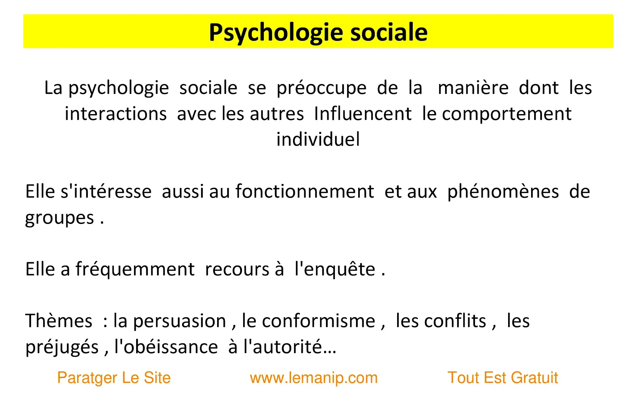 Psychologie sociale