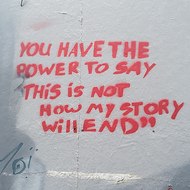 Atomlabor Graffiti - StreetArt Quote des Tages : You have the Power to say...